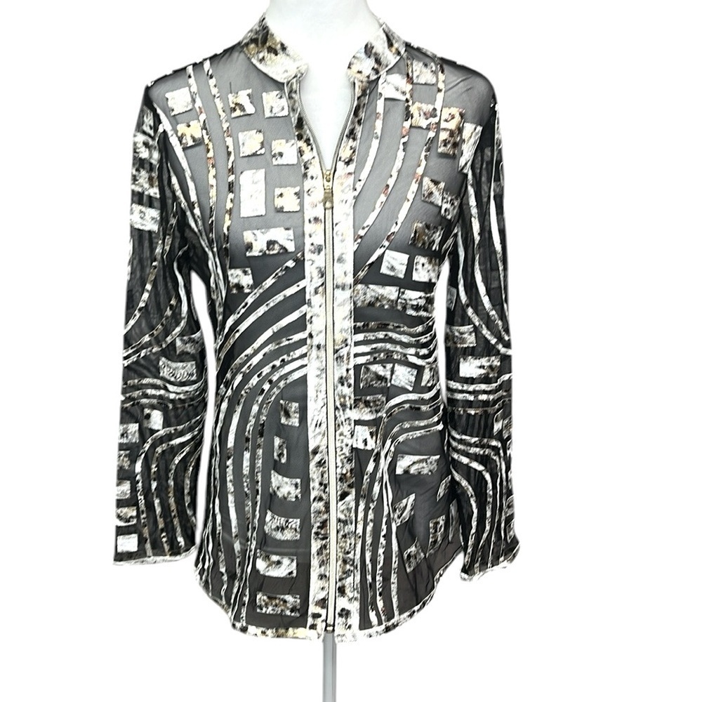 Berek Black and Gold Sheer Jacket